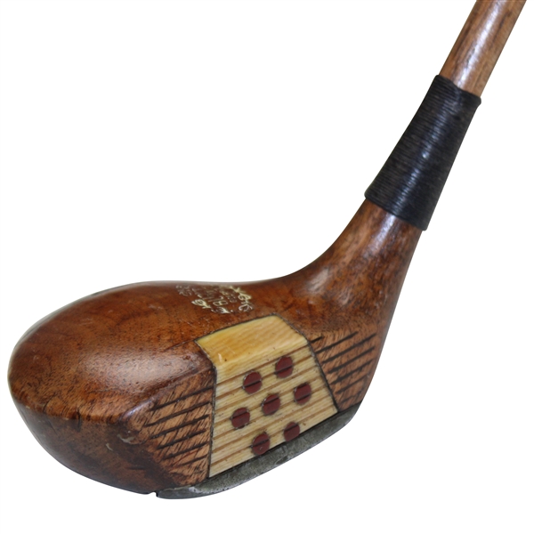 Burke Golfpite Fancy Face Hickory Driver