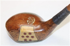 Burke Golfpite Fancy Face Hickory Driver