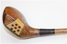 Burke Golfpite Fancy Face Hickory Driver