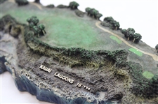 16th Hole at Kauai Lagoons Danbury Mint Legendary Golf Holes Collection Desk Sculpture