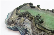 16th Hole at Kauai Lagoons Danbury Mint Legendary Golf Holes Collection Desk Sculpture
