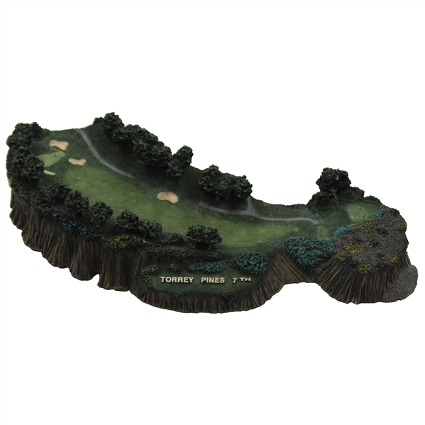 7th Hole at Torrey Pines Danbury Mint Legendary Golf Holes Collection Desk Sculpture