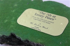 7th Hole at Torrey Pines Danbury Mint Legendary Golf Holes Collection Desk Sculpture