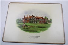 Vintage Pimpernel Famous British Golf Clubs Placemat Set of Four (4) in Original Box