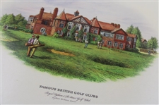 Vintage Pimpernel Famous British Golf Clubs Placemat Set of Four (4) in Original Box