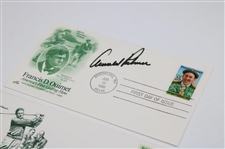 Jack Nicklaus & Arnold Palmer Signed First Day Of Issue (Bobby Jones & Francis Ouimet) JSA ALOA