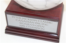 Champion Jan Stephenson's 1981 Peter Jackson Classic Canadian Pacific Women's Open Trophy - Rep
