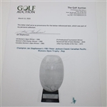 Champion Jan Stephenson's 1981 Peter Jackson Classic Canadian Pacific Women's Open Trophy - Rep