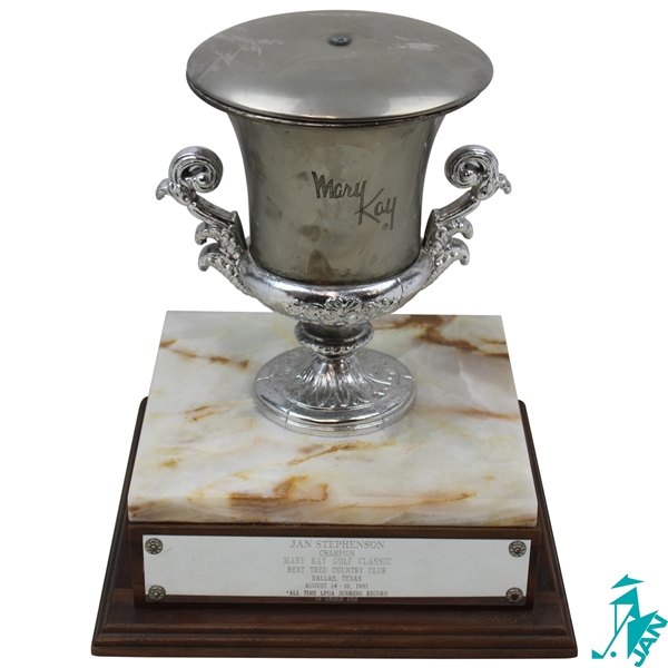 Champion Jan Stephensons 1981 Mary Kay Golf Classic Trophy - All-time LPGA Scoring Record!