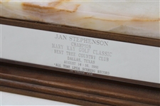 Champion Jan Stephenson's 1981 Mary Kay Golf Classic Trophy - All-time LPGA Scoring Record!