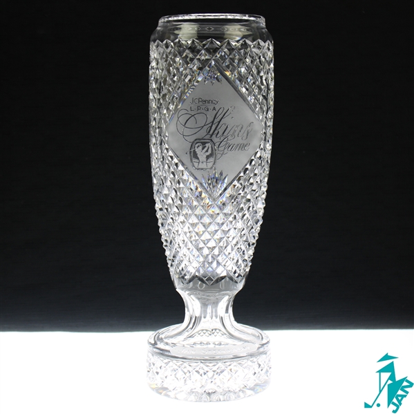 Champion Jan Stephensons 1990 JC Penney Classic LPGA Skins Game Crystal Trophy