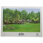 Robert Trent Jones Signed Augusta National GC The Eleventh Green LTD ED Print #1/850 by Artist Bill Waugh JSA ALOA