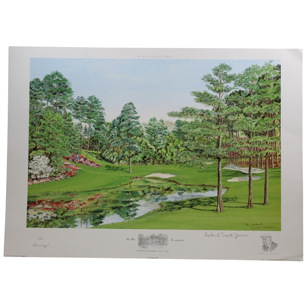 Robert Trent Jones Signed Augusta National GC The Sixteenth LTD ED Print #1/850 by Artist Bill Waugh  JSA ALOA