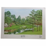 Robert Trent Jones Signed Augusta National GC The Sixteenth LTD ED Print #1/850 by Artist Bill Waugh  JSA ALOA