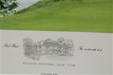 Robert Trent Jones Signed Augusta National GC 'The Sixteenth' LTD ED Print #1/850 by Artist Bill Waugh  JSA ALOA