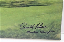 Arnold Palmer Facsimile Signed ANGC Amen Corner LTD ED Canvas Print #20/25 Signed By Artist Bill Waugh