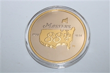 2024 Masters Tournament Ltd Ed Coin #744/750 in Box w/Card - Hole One Tea Olive