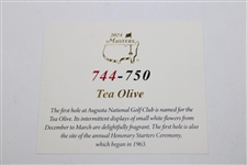 2024 Masters Tournament Ltd Ed Coin #744/750 in Box w/Card - Hole One Tea Olive