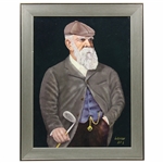 Old Tom Morris Artist Proof Canvas Print #3/10 Signed by Artist Bill Waugh - Framed