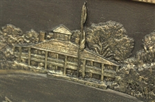 Augusta National Clubhouse AP No. 3 Resin Bronze '1934-1984' by Artist Bill Waugh - Framed