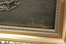 Augusta National Clubhouse AP No. 3 Resin Bronze '1934-1984' by Artist Bill Waugh - Framed