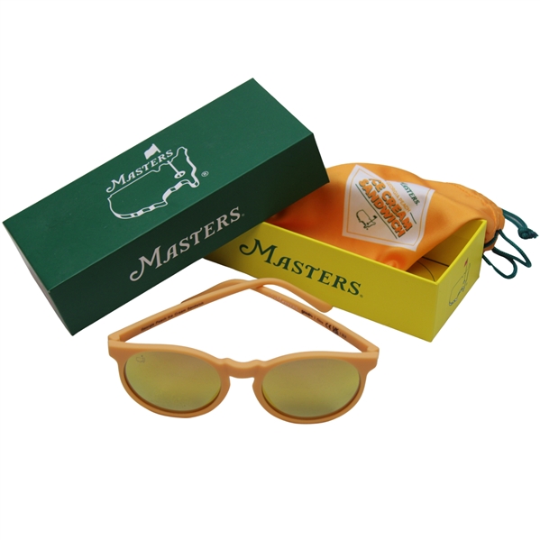 Masters Georgia Peach Ice Cream Sandwich Polarized Sunglasses New in Original Case