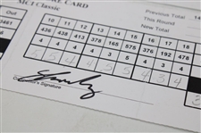 Watson, Leonard, Tway & Five (5) Others Signed 1998 MCI Classic Tournament Used Scorecards