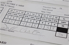 Watson, Leonard, Tway & Five (5) Others Signed 1998 MCI Classic Tournament Used Scorecards