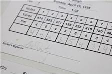 Furyk, Zoeller, Daly & Five (5) Others Signed 1998 MCI Classic Tournament Used Scorecards
