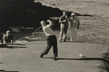 Jack Nicklaus Cypress Point Tee Shot Wire Photo Used in 'The Golfer' Magazine