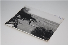Jack Nicklaus Cypress Point Tee Shot Wire Photo Used in 'The Golfer' Magazine