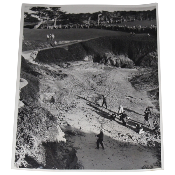 Jack Nicklaus 1966 In Trouble on 16th at Cypress Point Julian P. Graham Studio Photo Published in The Golfer Magazine