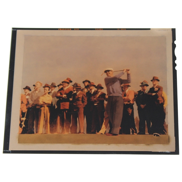 1940 Ben Hogan at North & South Pinehurst 17th Tee Fujifilm RTP Hand Tinted Transparency - First Individual PGA Win