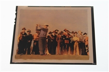 1940 Ben Hogan at North & South Pinehurst 17th Tee Fujifilm RTP Hand Tinted Transparency - First Individual PGA Win
