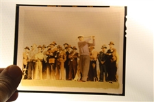 1940 Ben Hogan at North & South Pinehurst 17th Tee Fujifilm RTP Hand Tinted Transparency - First Individual PGA Win