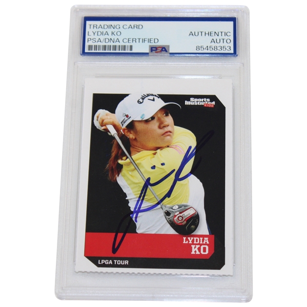 Lydia Ko Signed Sports Illustrated For Kids Card PSA/DNA Auto Authentic