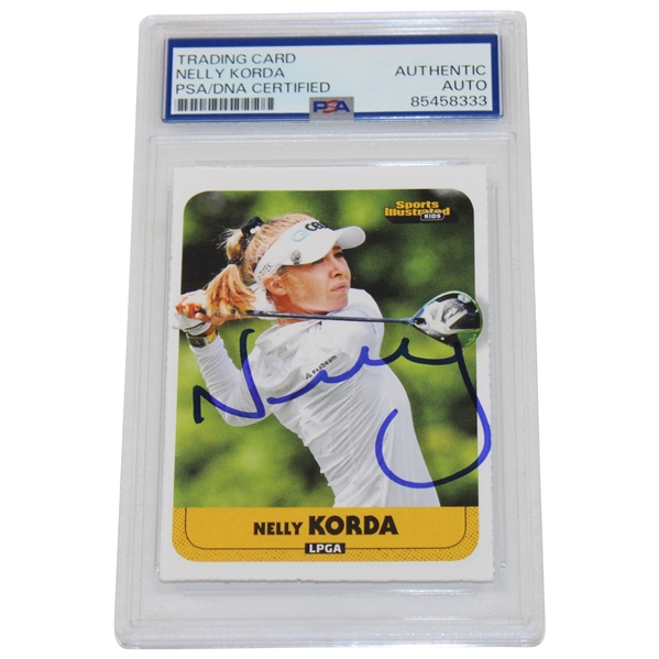 Nelly Korda Signed Sports Illustrated For Kids Card PSA/DNA Auto Authentic