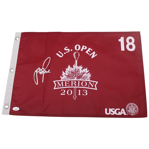 Justin Rose Signed 2013 US Open at Merion Flag #CA63010