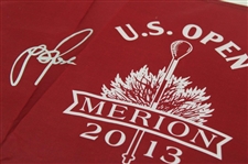 Justin Rose Signed 2013 US Open at Merion Flag #CA63010
