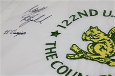Matt Fitzpatrick Signed 2022 Us Open at Country Club Flag w/'22 Champion' JSA #CA63004