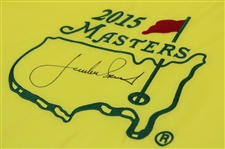 Jordan Spieth Signed 2015 Masters Embroidered Flag JSA #YY51538