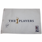 Rickie Fowler Signed The Players Championship Embroidered Flag JSA #AY34986
