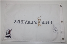 Rickie Fowler Signed The Players Championship Embroidered Flag JSA #AY34986