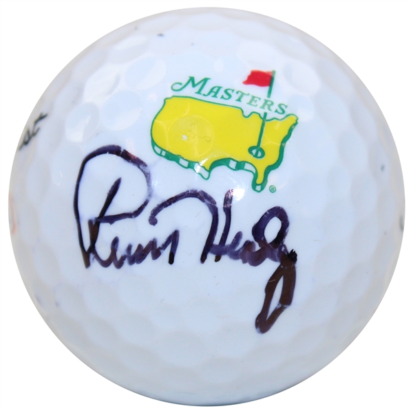 Russell Henley Signed Masters Logo Golf Ball JSA ALOA