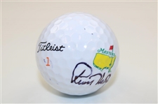 Russell Henley Signed Masters Logo Golf Ball JSA ALOA