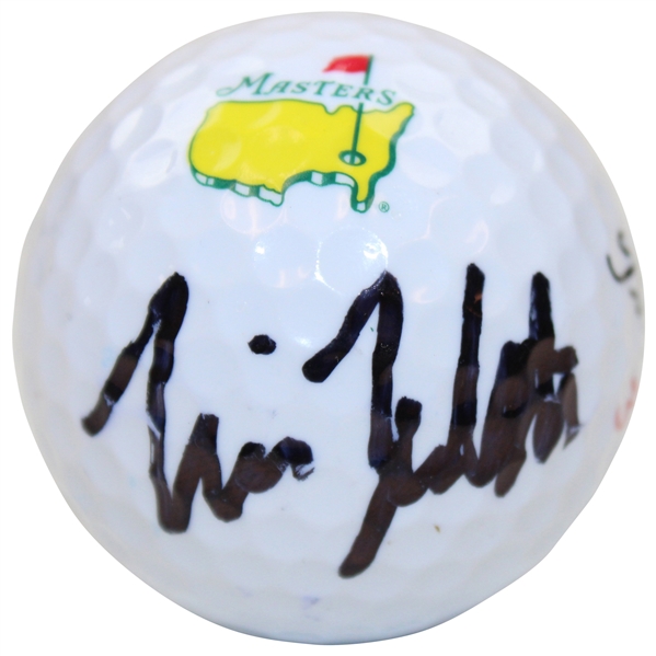 Will Zalatoris Signed Masters Logo Golf Ball JSA ALOA
