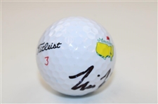 Will Zalatoris Signed Masters Logo Golf Ball JSA ALOA