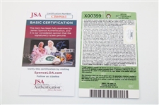 Hideki Matsuyama & Shota Signed 2021 Masters Tuesday Ticket #X00359 JSA #CB69461