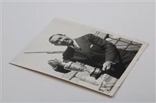 1928 Walter Hagen 'British Open Champion' Poses with Championship Trophy