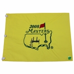 Trevor Immelman Signed 2008 Masters Tournament Embroidered Flag JSA ALOA